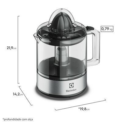 Espremedor de Laranjas e Frutas Electrolux Efficient 800ml (ECP10) 220V