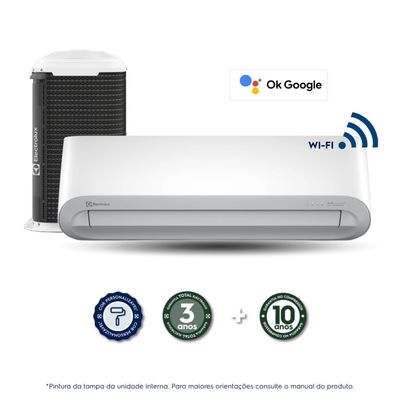 Ar-Condicionado Electrolux Split 24.000 BTUs Color Adapt Frio com Wi-fi (YI24F/YE24F) 220V
