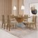 Mesa Sala De Jantar Aster 180cm E 6 Cadeiras Safira Moderna Turim 07/off White/imbuia