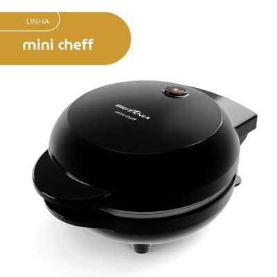 Mini Grill e Sanduicheira Britânia 550W Chapas Lisas BGRE03A 127V