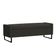 Recamier Bau Paris Base De Metal 1,20m Veludo Preto - Inova Decorações