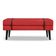Banco Estofado Viena 1,20m Suede Vermelho - Inova Decorações