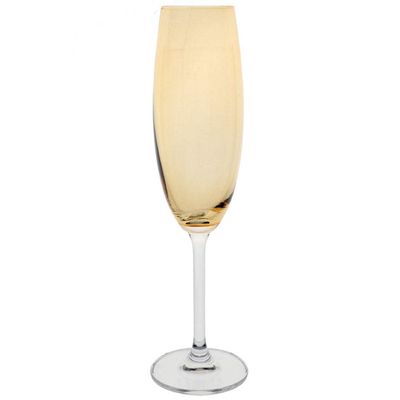 Conjunto de Taças para Champanhe Gastro 220ml Âmbar 6 Peças Bohemia Ambar