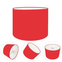 Cúpula Abajur Cilíndrica Cp-7014 ø35x21cm Vermelho