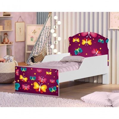 Mini Cama Borboleta Com Colchão