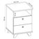 Gaveteiro Para Escritório Home Office 2 Gavetas Diem A02 Freijó Preto - Lyam Decor