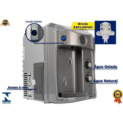 Purificador de Água Alcalina K+ Ozonizada Com Potássio Prata 220V