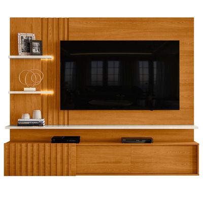 Home Para Tvs 65 Ripado Milão Cinamomo Off White