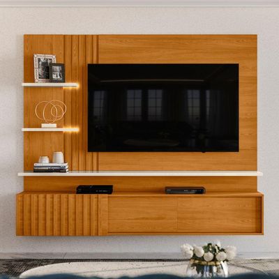 Home Para Tvs 65 Ripado Milão Cinamomo Off White