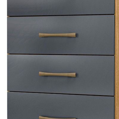 Comoda 4 Gavetas 61 Cm MS913 Moval Freijo Cinza