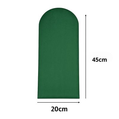 Cabeceira Queen Size Design Nuvem 45x20cm 8 Placas Em Suede Verde