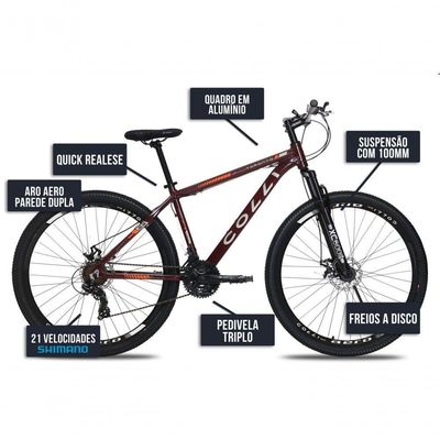 Bicicleta Colli Toronto Aluminio Aro 29 Disco-shimano 21v