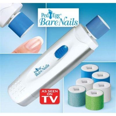 Kit Polidor De Unha Lixa Para Unha Calo Bare Nails Ped Egg Ideal Para Manicure A Pilha Com Acessórios