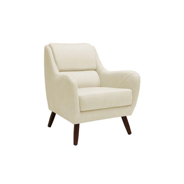 Poltrona Decorativa March Veludo Bege - Gran Belo