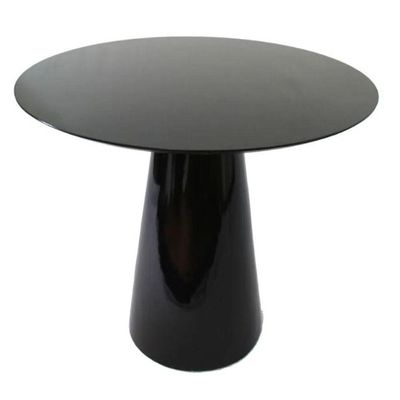 Mesa De Jantar Cone 80 Cm Laqueada Preto