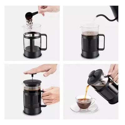 Cafeteira Prensa Francesa 350ml – Vidro Borossilicato E Design Elegante