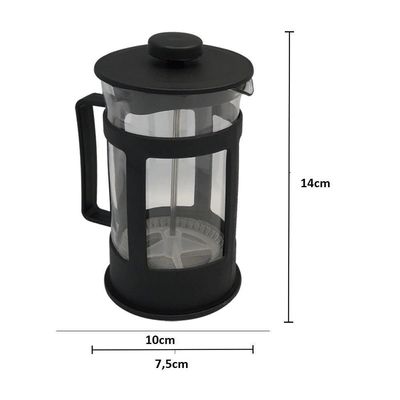 Cafeteira Prensa Francesa 350ml – Vidro Borossilicato E Design Elegante