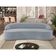 Sofá 4 Lugares Curvo Sala De Estar Living Lótus D02 Veludo Cinza 230 Cm C-317