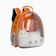 Mochila Pet Visão Panorâmica Astronauta Gato Cão Laranja