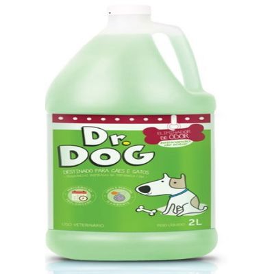 Eliminador de maus odores e higienizador cães gatos pet Dr. Dog Verbena 2 litros concentrado