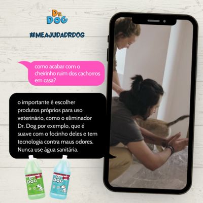 Eliminador de maus odores e higienizador cães gatos pet Dr. Dog Verbena 2 litros concentrado