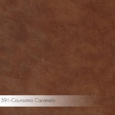 Kit 4 Cadeiras de Jantar Decorativa Base Aço Preto Luigi PU Caramelo - Gran Belo