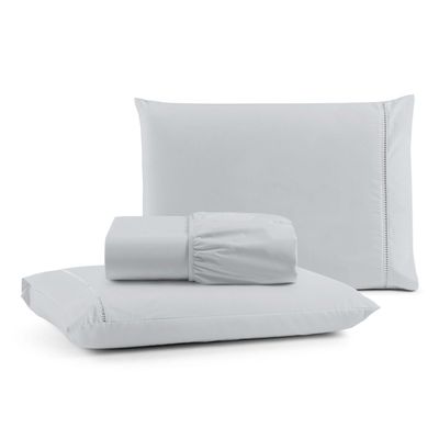 Kit Jogo de Cama Lençol Mirante King 3 Peças com 4 Un. Cores 1 - 100% Algodão