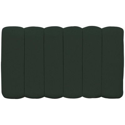 Cabeceira Cama Box Painel Solteiro 100 cm Dubai W01 Linho Verde Musgo  - Lyam Decor