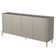 Buffet Para Sala de Jantar 4 Portas 1 Gaveta Pés Industrial Dourado Naim I03 Grigio - Lyam