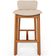 Kit 02 Banquetas Alta Para Cozinha Sala de Jantar Bar Dara L02 Linho Bege - Lyam Decor