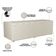 Calçadeira Recamier Baú Para Cama De Casal Dália 140x50 Cm W01 Linho Champagne - Lyam Decor