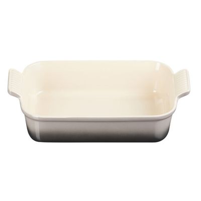 TRAVESSA LE CREUSET HERITAGE RETANGULAR EM CERÂMICA 26CM FLINT 71102264440001