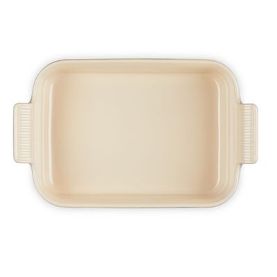 TRAVESSA LE CREUSET HERITAGE RETANGULAR EM CERÂMICA 26CM FLINT 71102264440001