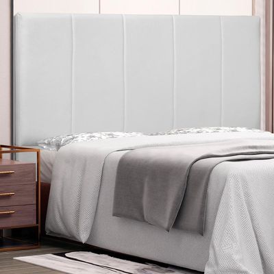 Cabeceira Decorativa Casal 1,40M Erza PU Branco - Gran Belo