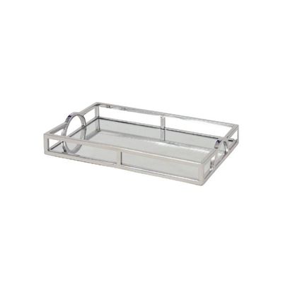 Bandeja retangular em aço inox espelhada Fracalanza 30x17x5cm (20987)