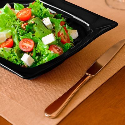 Saladeira Moove Quadrada 800ml Preta em Polipropileno
