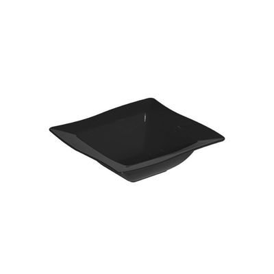 Saladeira Moove Quadrada 800ml Preta em Polipropileno