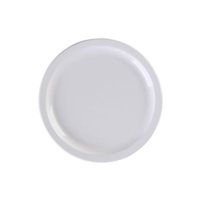 Prato Elegance Raso Redondo 25cm Branco em Policarbonato