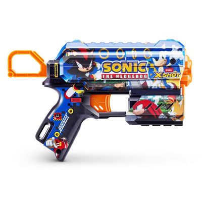 Lançador de Dardos X-Shot - Skins Flux Sonic - Mega Sonic
