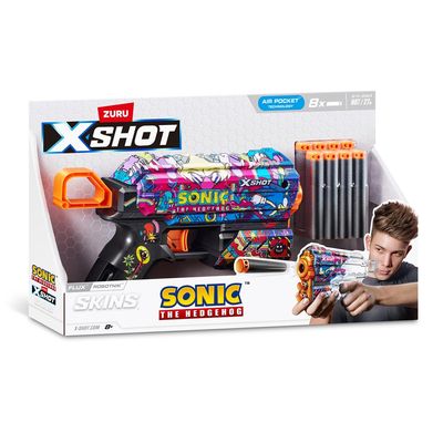 Lançador de Dardos X-Shot - Skins Flux Sonic - Mega Sonic