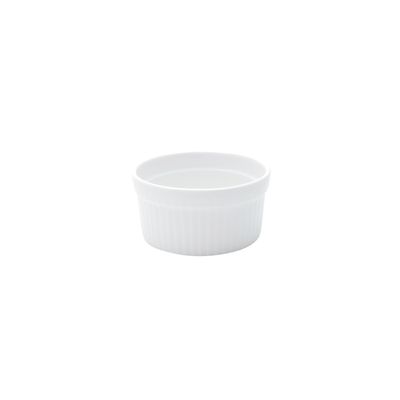 Ramequim Mini Porcelana 270ml 10cm Branco Forno 4un
