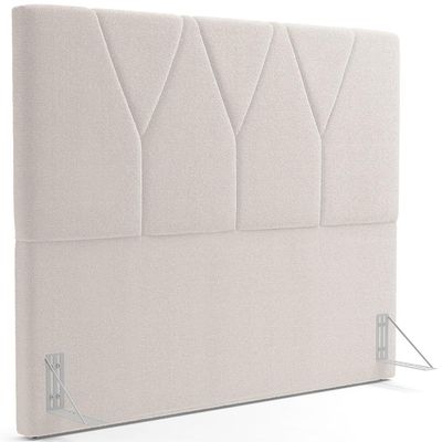 Cabeceira Cama Box Casal 140 cm Aurora W01 Bouclê Creme - Lyam Decor
