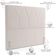 Cabeceira Cama Box Casal 140 cm Aurora W01 Bouclê Creme - Lyam Decor