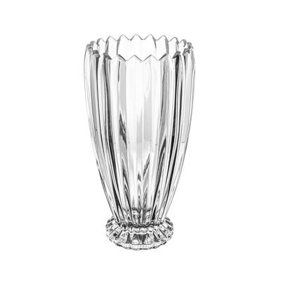 Vaso de Cristal Geneva 27,5x13,5x13,5cm Design Clássico Alta Transparência Wolff Transparente