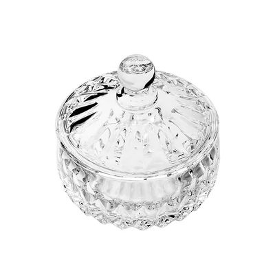 Potiche Louise Cristal 11x11cm Design Delicado Toque de Sofisticação Wolff Transparente