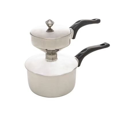 Cuscuzeira Individual em Aço Inox 15,5x12,5x24cm para Fogão Indução da Lyor Inox