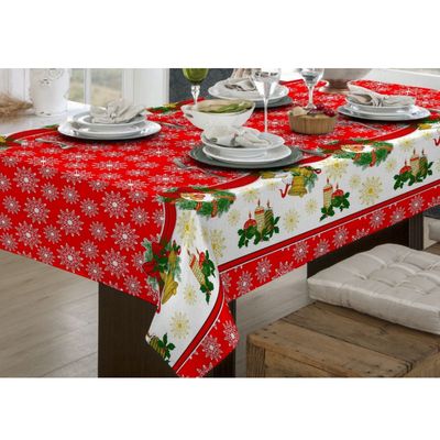 Toalha Mesa Retangular Bella Mesa 140x210cm Natal Raner