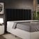 Cabeceira Cama Box Casal Queen 160 cm Dália W01 Bouclê Preto - Lyam Decor