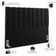 Cabeceira Cama Box Casal Queen 160 cm Dália W01 Bouclê Preto - Lyam Decor