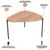 Mesa de Centro Para Sala de Estar Pés Metálicos Alta Adek A03 Hanover Preto - Lyam Decor